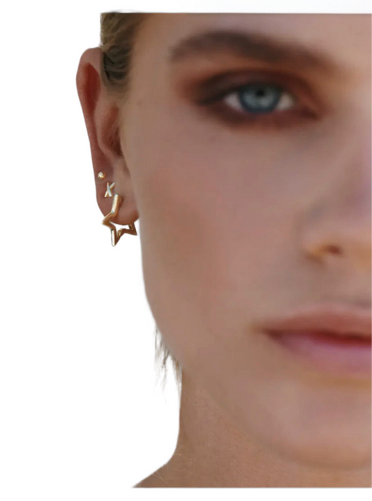 timi Winona Star Hoop Earrings